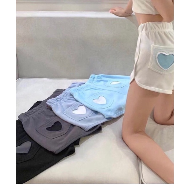 [ Rẻ vô địch ] Quần short đùi tim sau