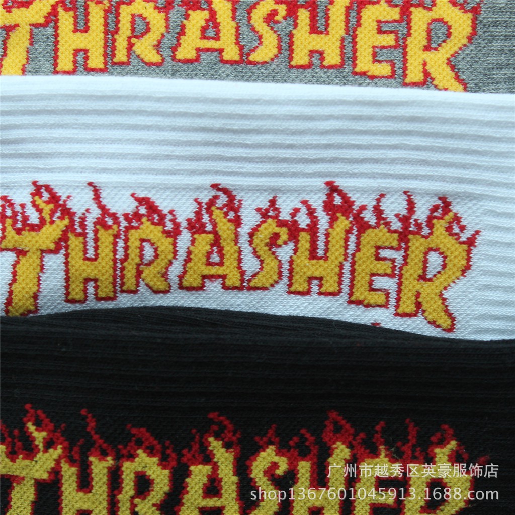 Tất vớ thrasher HUF ngọn lửa