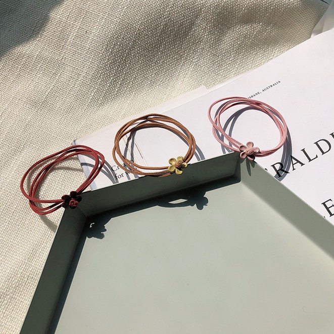 Dây Buộc Tóc Co Dãn Trang Trí Hoa Xinh Xắn Cho Nữ B507