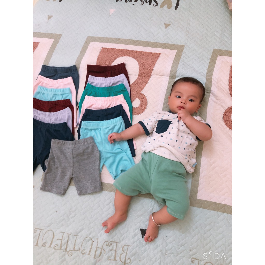 Set 10 quần chục body cho bé, chất co dãn thấm hút mồ hôi cực tốt [ Ảnh thật]