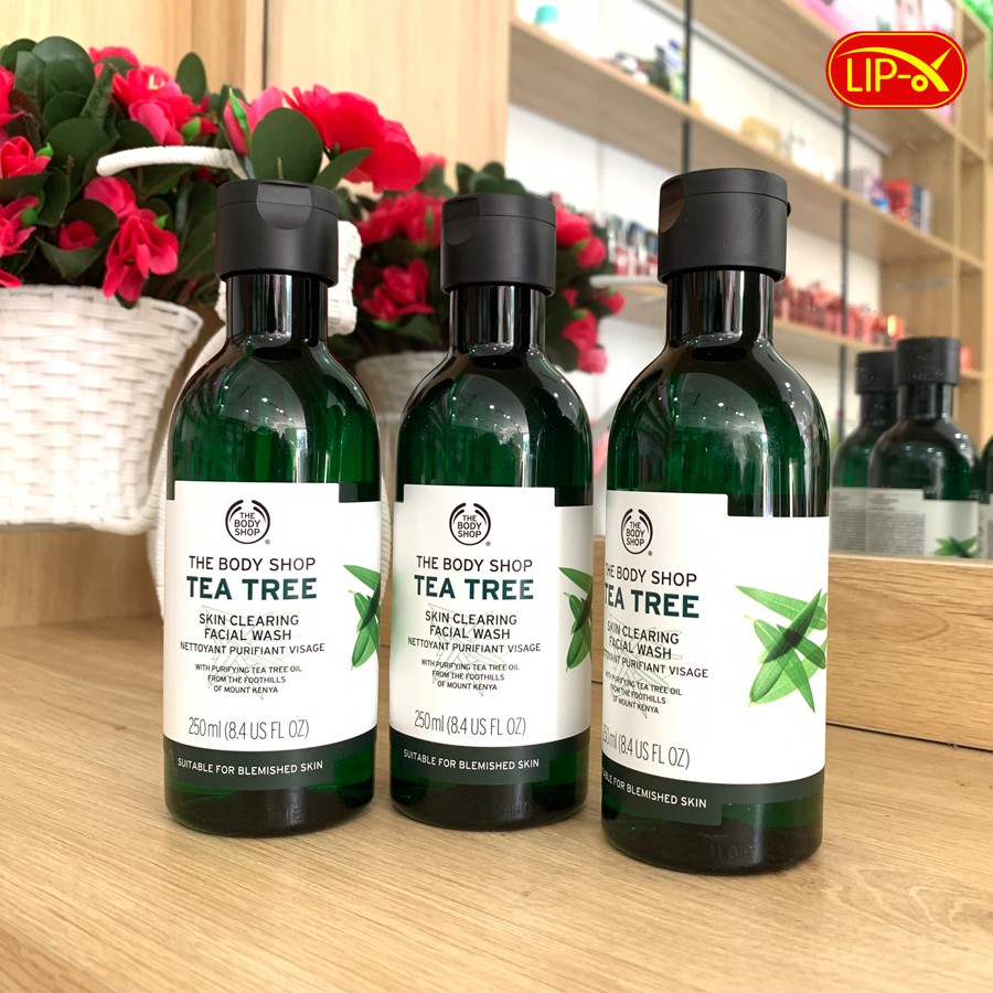 Sữa Rửa Mặt The Body Shop Tea Tree Skin Clearing Facial Wash Chính Hãng Anh