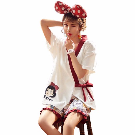 Bộ mặc nhà cao cấp Yukata 100% Cotton hàng Quảng Châu