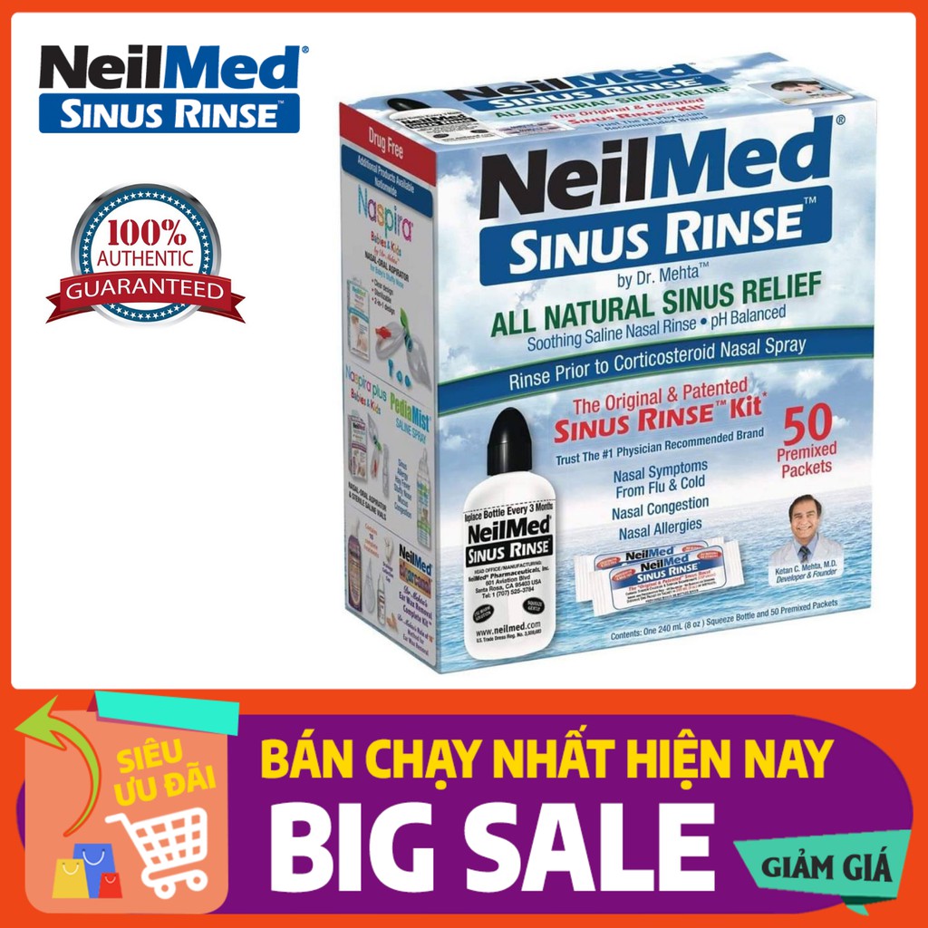 BỘ RỬA MŨI NEILMED SINUS RINSE