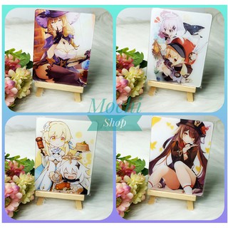 [ORDER] Tranh ép mica kèm kệ gác tranh - Genshin Impact