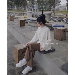 Áo sơ mi linen cổ tàu pth
