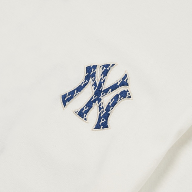 ÁO MLB CLASSIC MONOGRAM CLIPPING BACKLOG NY🔥CHÍNH HÃNG🔥T-shirt Tay Ngắn Logo NY Màu Trắng  - SIMPLE SNEAKER