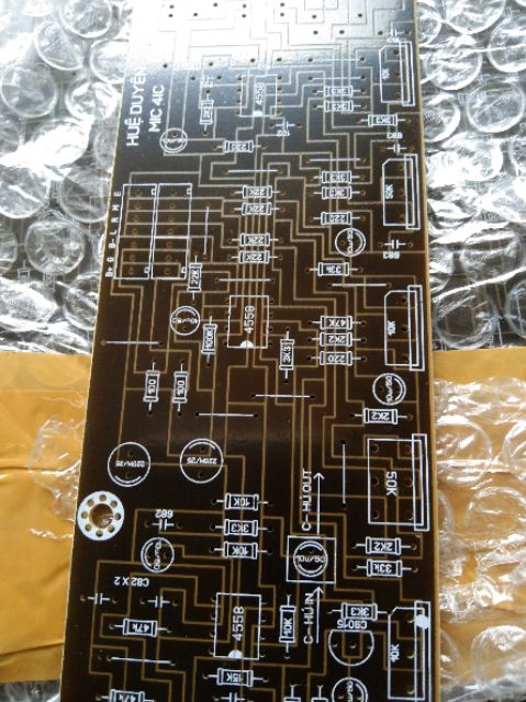 Bo mic pcb chưa lắp linh kiện bản 6 volume