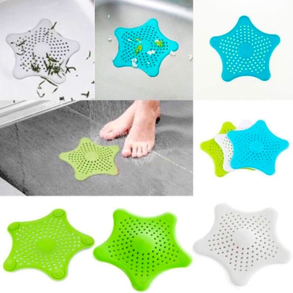 Miếng lót sao biển bồn rửa chén, chặn rác, lót ly tách đa năng ( màu ngẫu nhiên)