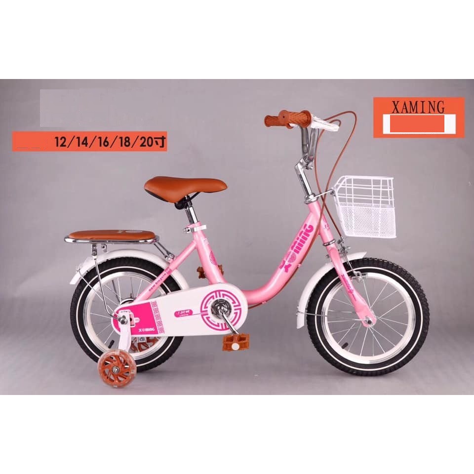 [Trợ giá] Xe đạp cho bé gái bánh 12, 14, 16 inch cho bé 3-4t, 4-5t, 5-7t
