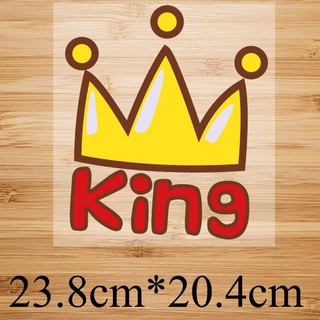 Hình ủi áo decal chuyển nhiệt - mẫu ''King & Queen''