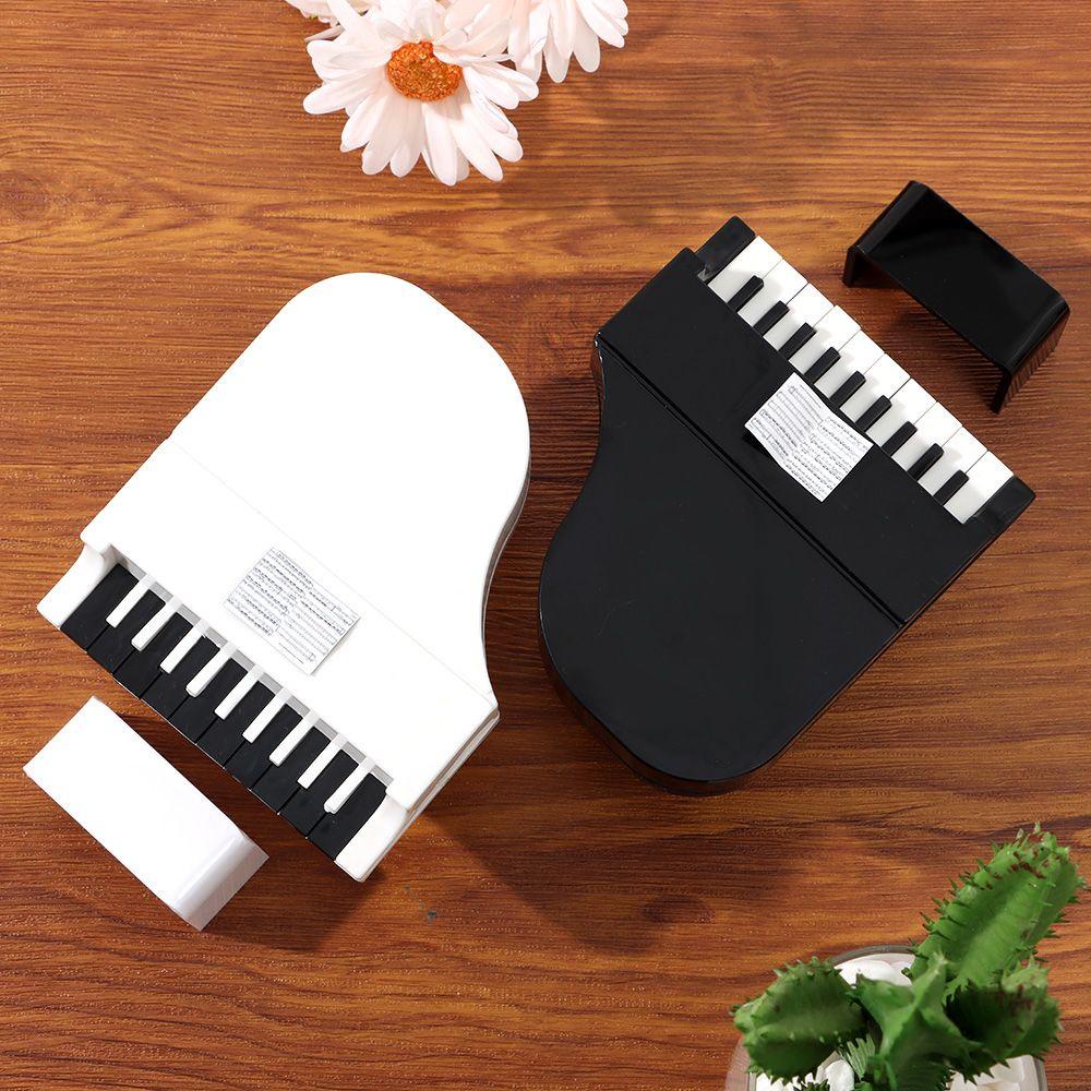Mô Hình Đàn Piano Trắng Đen Trang Trí Nhà Búp Bê