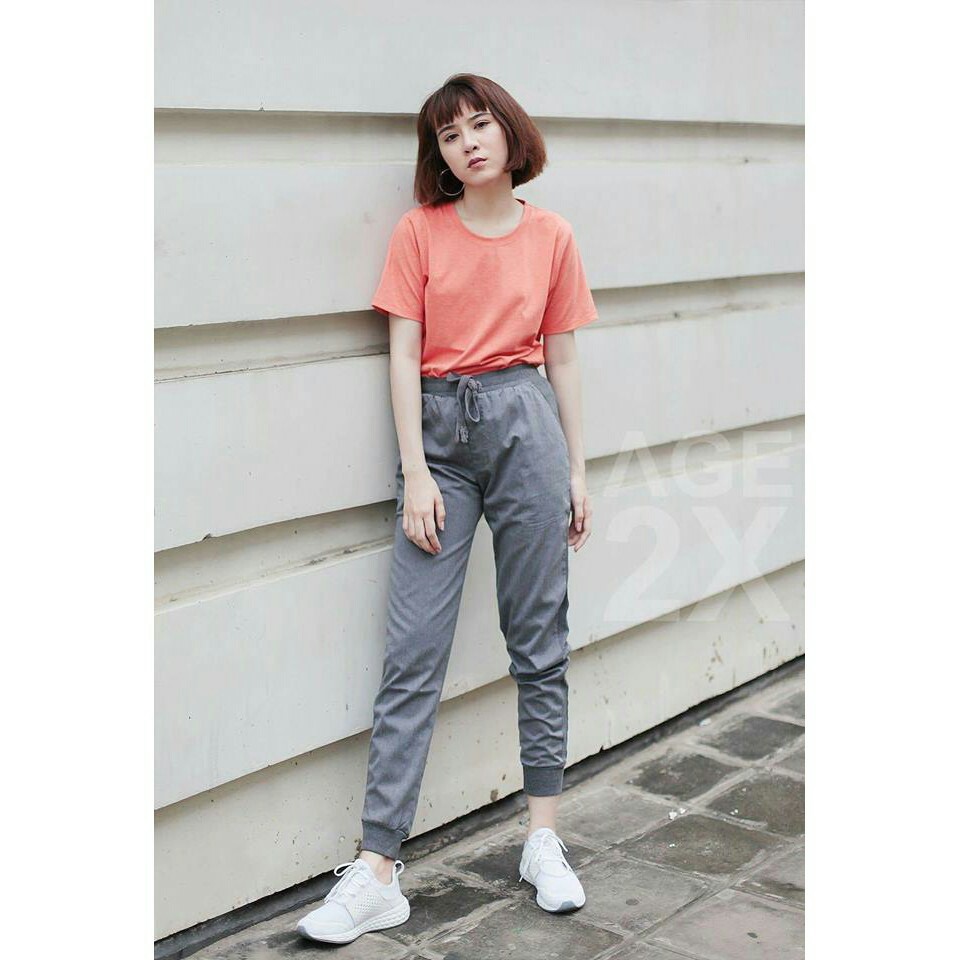 Áo Thun Nữ Nam Unisex VNXK Chính Hãng AGE2X Màu Cam Cà Rốt Đốm.