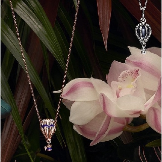 Pure Silver Hot Air Balloon Charm