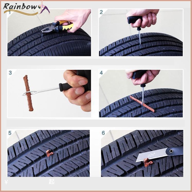 Bộ Dụng Cụ Sửa Chữa Lốp Xe Hơi / Xe Đạp Bằng Cao Su