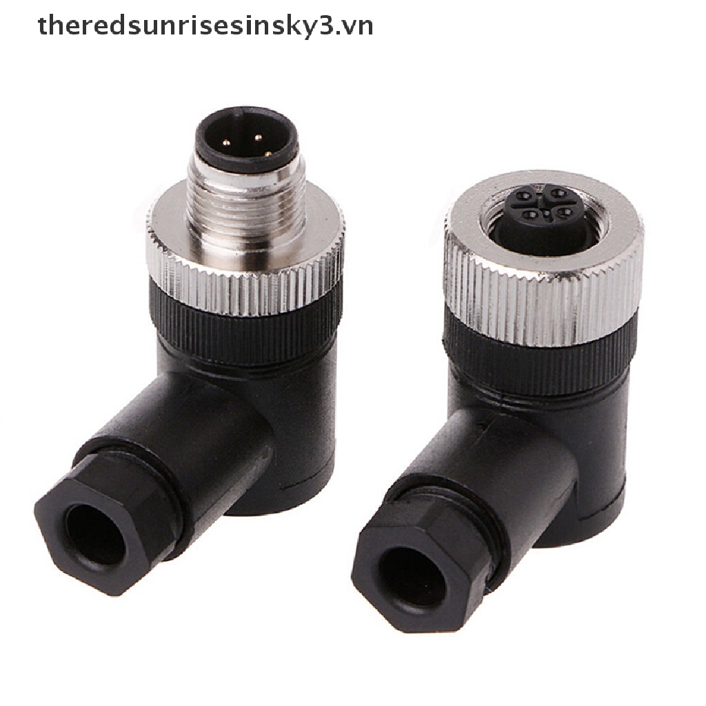 1 Đầu Nối Cảm Biến M12 3 / 4 / 5 pin Đực / Cái