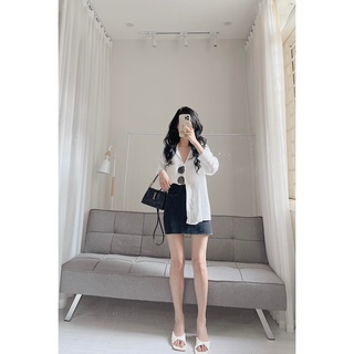Áo sơ mi đũi xước by Samhyewear