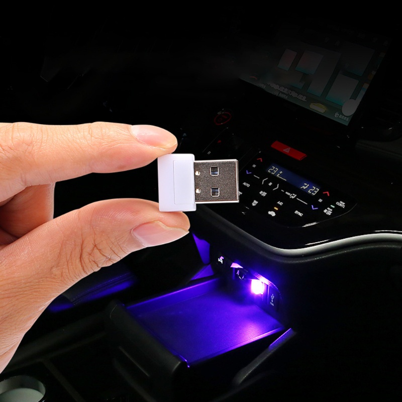 Đèn LED USB Mini Màu RGB Trang Trí Nội Thất Xe Hơi