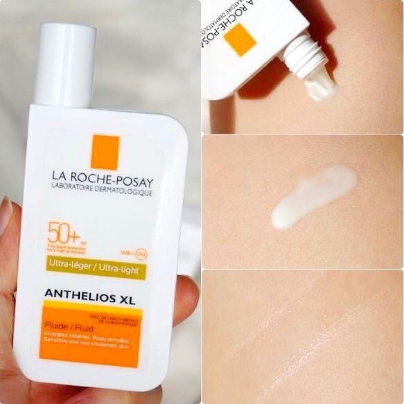 Kem Chống nắng La Roche Posay Anthelios XL Ultra Light Fluid SPF 50+ Lâu Trôi Sáng Da Dưỡng Ẩm