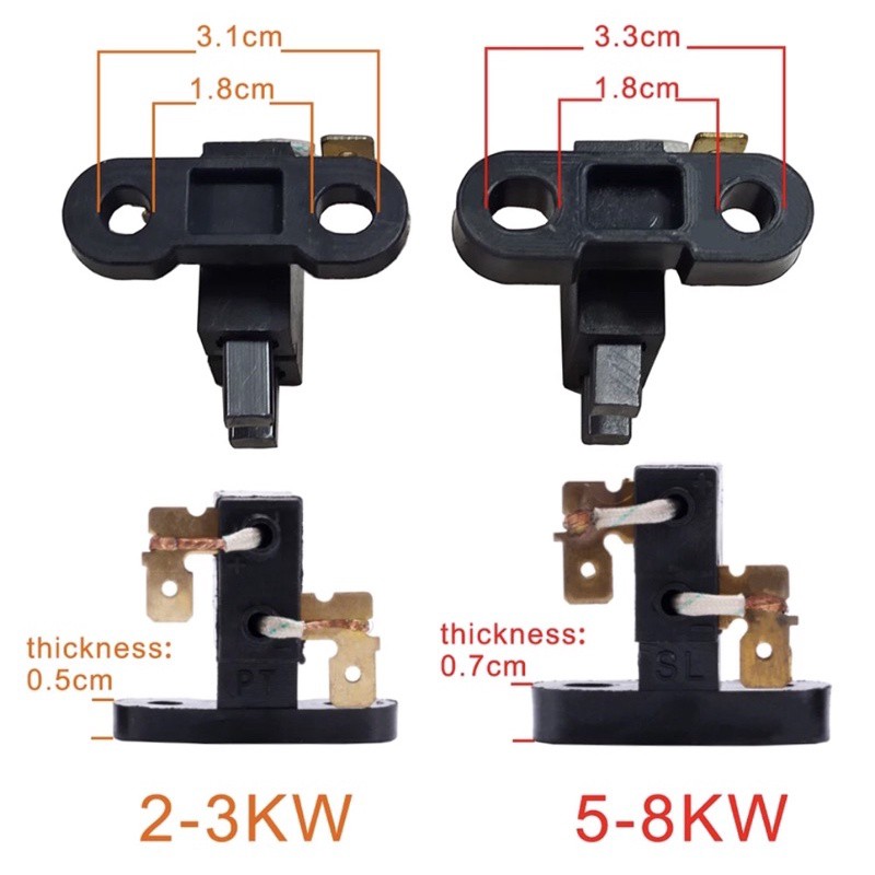 Chổi than máy phát điện xăng 2-8KW .