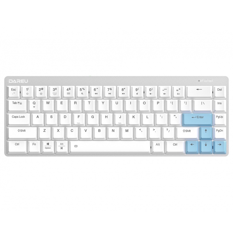 Bàn phím cơ blutooth Dareu EK868 68Key Siêu mỏng (Blue/ Brown/ Red D-KAILH switch) - Chính hãng ( Bảo hành 2 năm )