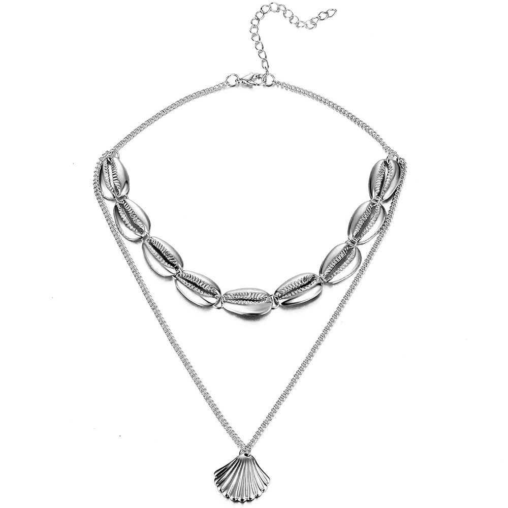 Vòng cổ Phối Vỏ Sò Thời Trang Đi Biển Phong Cách Bohemian Cho Nữ