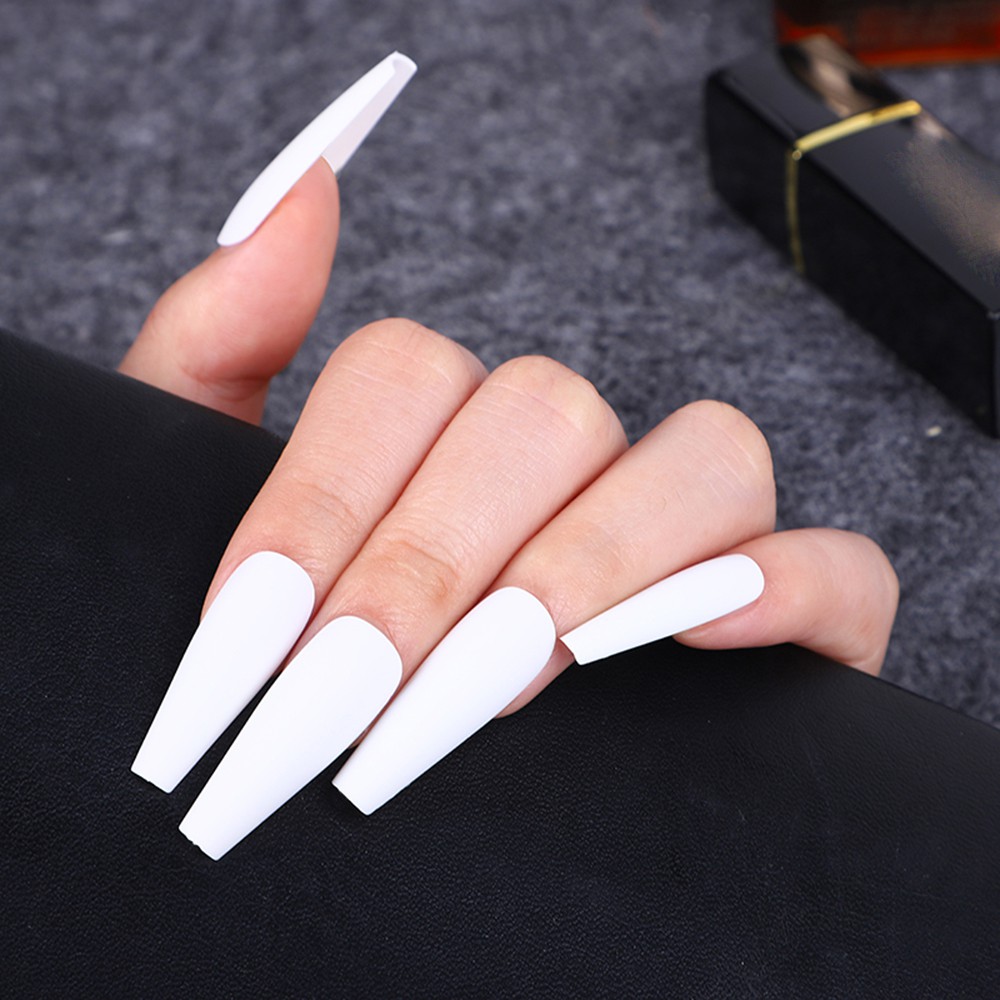 [Hàng mới về] 24 Móng tay giả thời trang cho nữ kèm phụ kiện