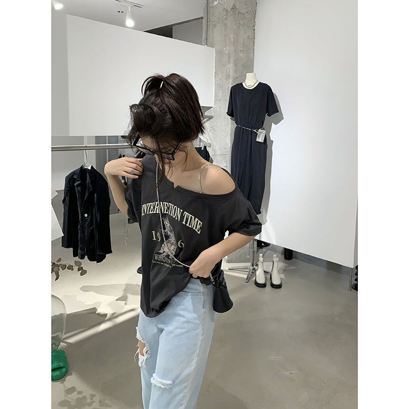 Áo thun NRVP ngắn tay dáng ôm thời trang cho nữ
