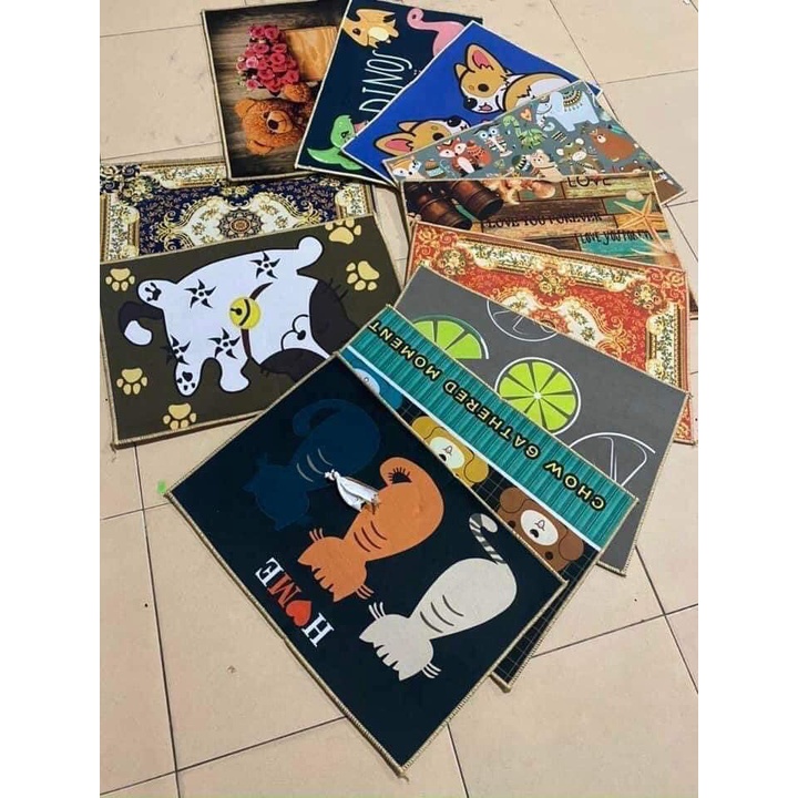 THẢM CHÂN 3D HÌNH THÚ nhiều mẫu(Kích thước: 60*40cm) - Labi