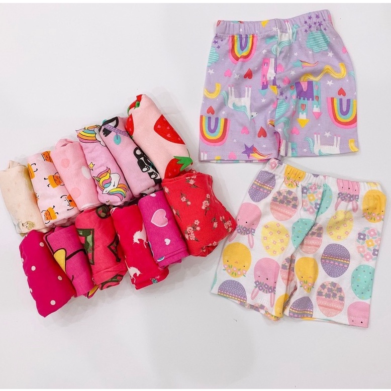 Set 2 Quần Đùi Bé Trai Bé Gái Chất Thun Cotton Bozip Từ 1 - 4 Tuổi MINTSCLOSET Mint's Closet - Q165