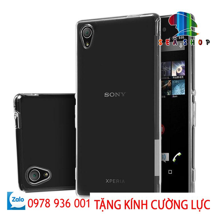 [TẶNG KÍNH CƯỜNG LỰC] Ốp lưng Sony Xperia M4 AQua - E2312 Nhựa dẻo - trong suốt