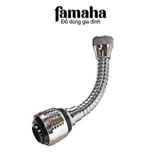 [Mã LIFE10K1504 giảm 10K đơn 20K] Đầu vòi rửa bát tăng áp turbo 360 bằng inox không gỉ, đồ gia dụng FAMAHA