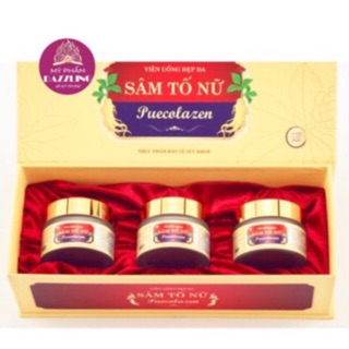Combo 10 hộp viên uống đẹp da sâm tố nữ puecolazen chính hãng