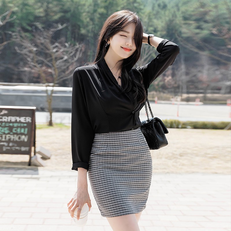 Chân váy kẻ caro CAO CẤP krfashion (Only KR), Vải dày dặn, váy ngắn caro SK101 style Hàn Quốc đẹp