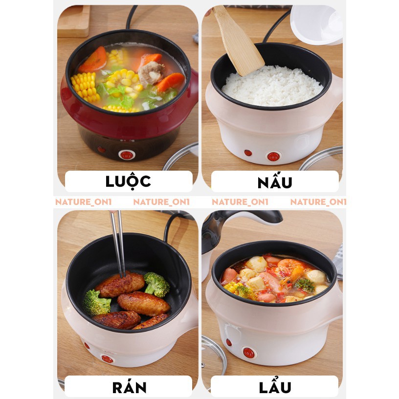 Nồi Lẩu Mini ⚡️𝐅𝐑𝐄𝐄 𝐒𝐇𝐈𝐏⚡️ Nồi Lẩu Hấp Mini Kèm Giá Hấp 2 trong 1 - Tiện Lợi Dễ Sử Dụng (1 Đổi 1 Lỗi của shop )