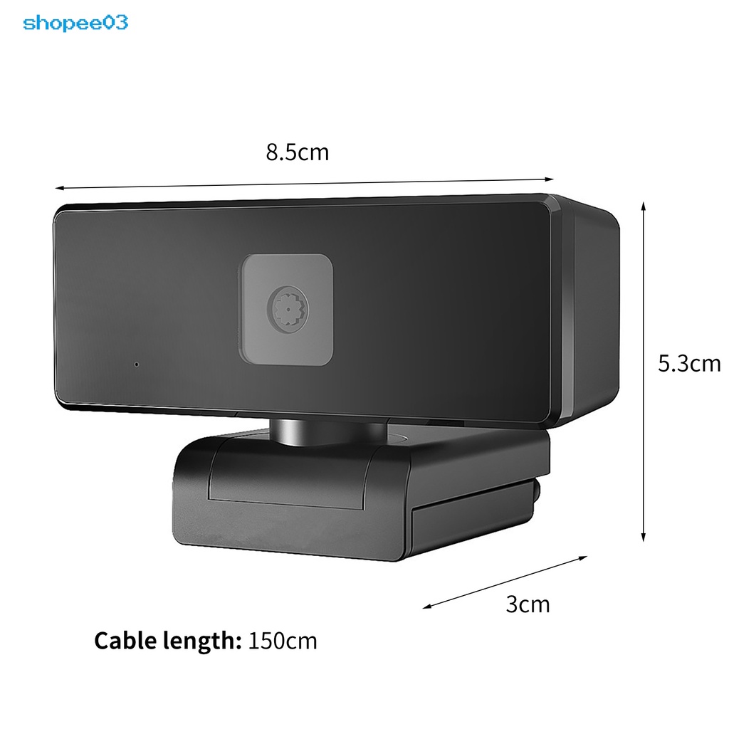 Webcam USB góc rộng không cần trình điều khiển 2K 1080P tương thích cho máy tính | BigBuy360 - bigbuy360.vn