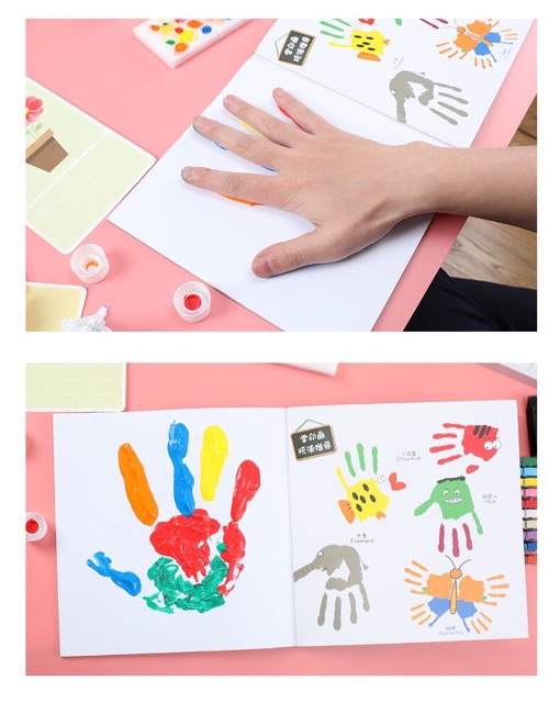 Màu vẽ Finger Painting vẽ với ngón tay cho bé
