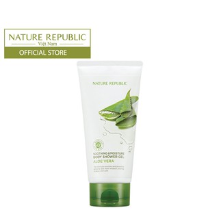 Sữa tắm Lô Hội dạng gel NATURE REPUBLIC Soothing & Moisture Aloe Vera Body Shower Gel 150ml