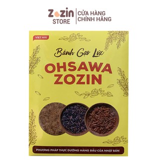Bánh gạo lứt chay thực dưỡng Zozin hỗ trợ giảm cân, giảm mỡ hộp 125g, bánh gạo nguyên cám ăn kiêng Zozin, Zozinstore