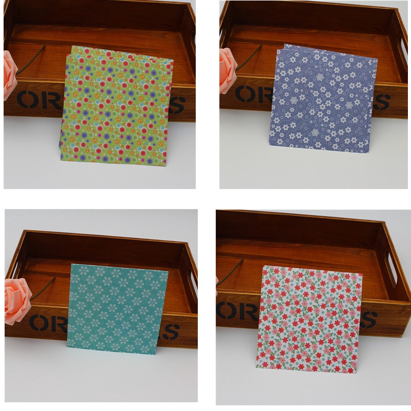 Set 72 Giấy Vuông 15 * 15cm Họa Tiết Giấy Xếp Origami