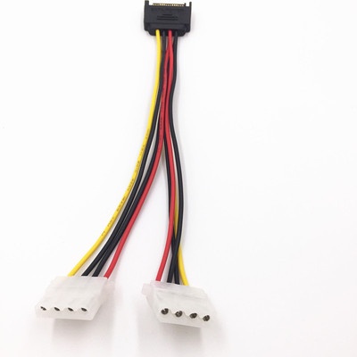 Cáp chuyển SATA 15 pin sang 2 Molex 4 pin (IDE)