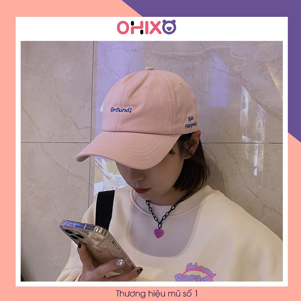 Mũ Lưỡi Trai Nón Kết Nữ Hàn Quốc Thêu Chữ Thời Trang Đẹp Giá Rẻ OHIXO LT03