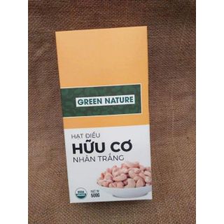 Hạt điều hữu cơ nhân trắng 500g-hsd 2020