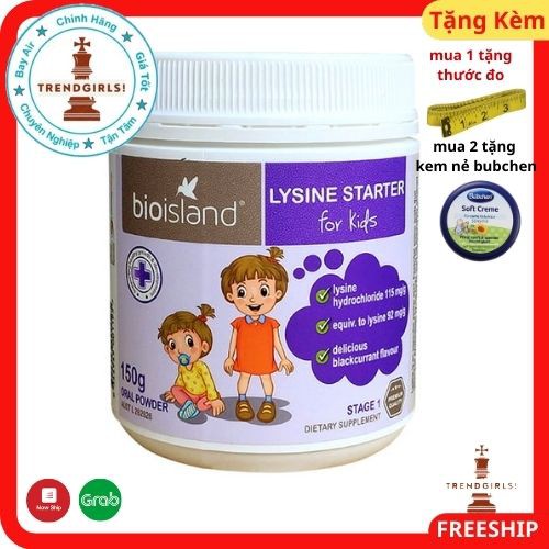 bột tăng chiều cao Bioisland Lysine Starter For Kids, Úc (150 gram) giúp phát triển chiều cao cho bé- Trend girls online