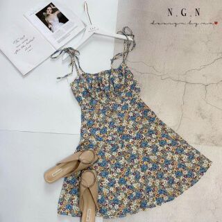 ⚡⚡VÁY 2 DÂY HOA RÚM NGỰC