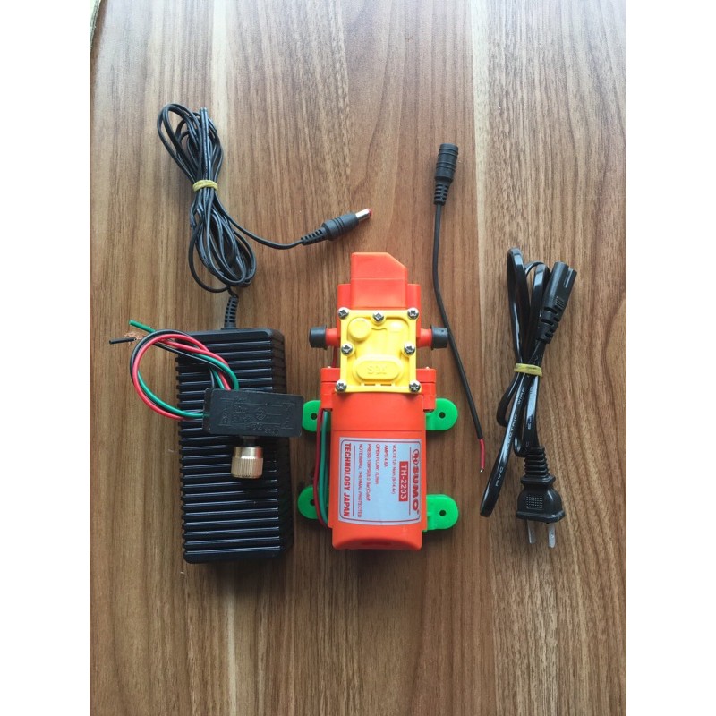 bơm phun sương sumo cam kèm nguồn kèm chiếc áp