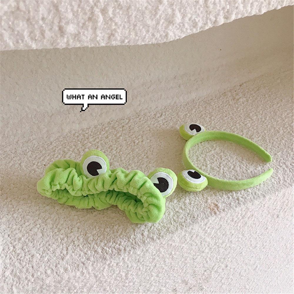 MXGOODS Băng Đô Cài Tóc Co Giãn Hình Chú Ếch Dễ Thương Cho Nữ