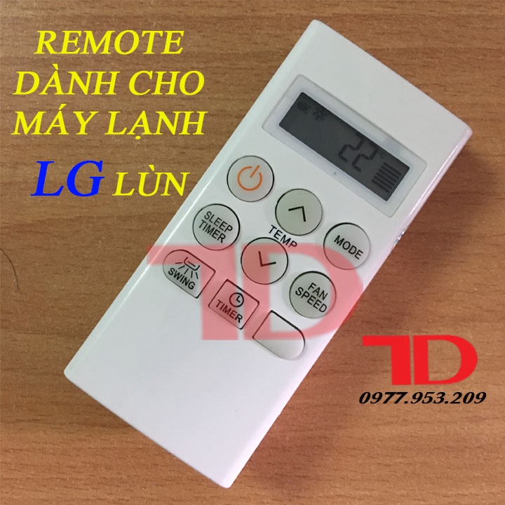 Remote máy lạnh, điều khiển dành cho máy lạnh LG lùn