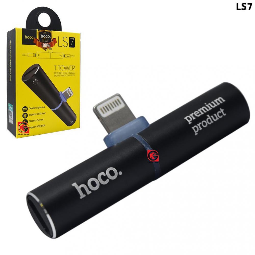 CÁP CHUYỂN LIGHTNING SANG 2 CỔNG LIGHTNING HOCO LS7
