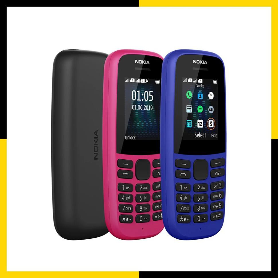 [Mã ELFLASH5 giảm 20K đơn 50K] Điện thoại Nokia 105 1 SIM (2019) - Hàng Chính Hãng - Nguyên Seal [ HÀNG TỒN KHO ]