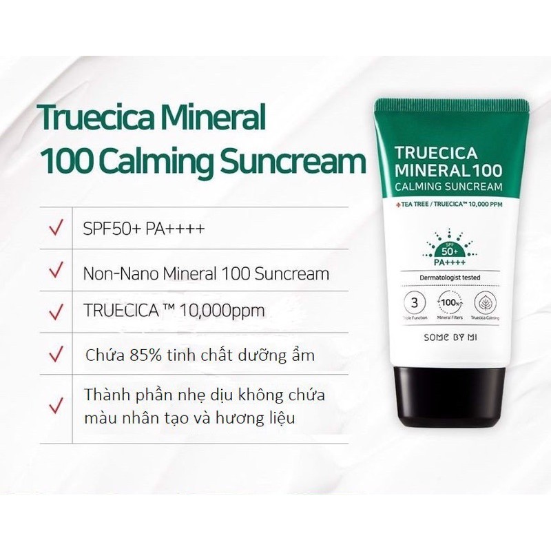 KEM CHỐNG NẮNG CHO DA DẦU MỤN SOME BY MI TRUECICA MINERAL CALMING SUNCREAM